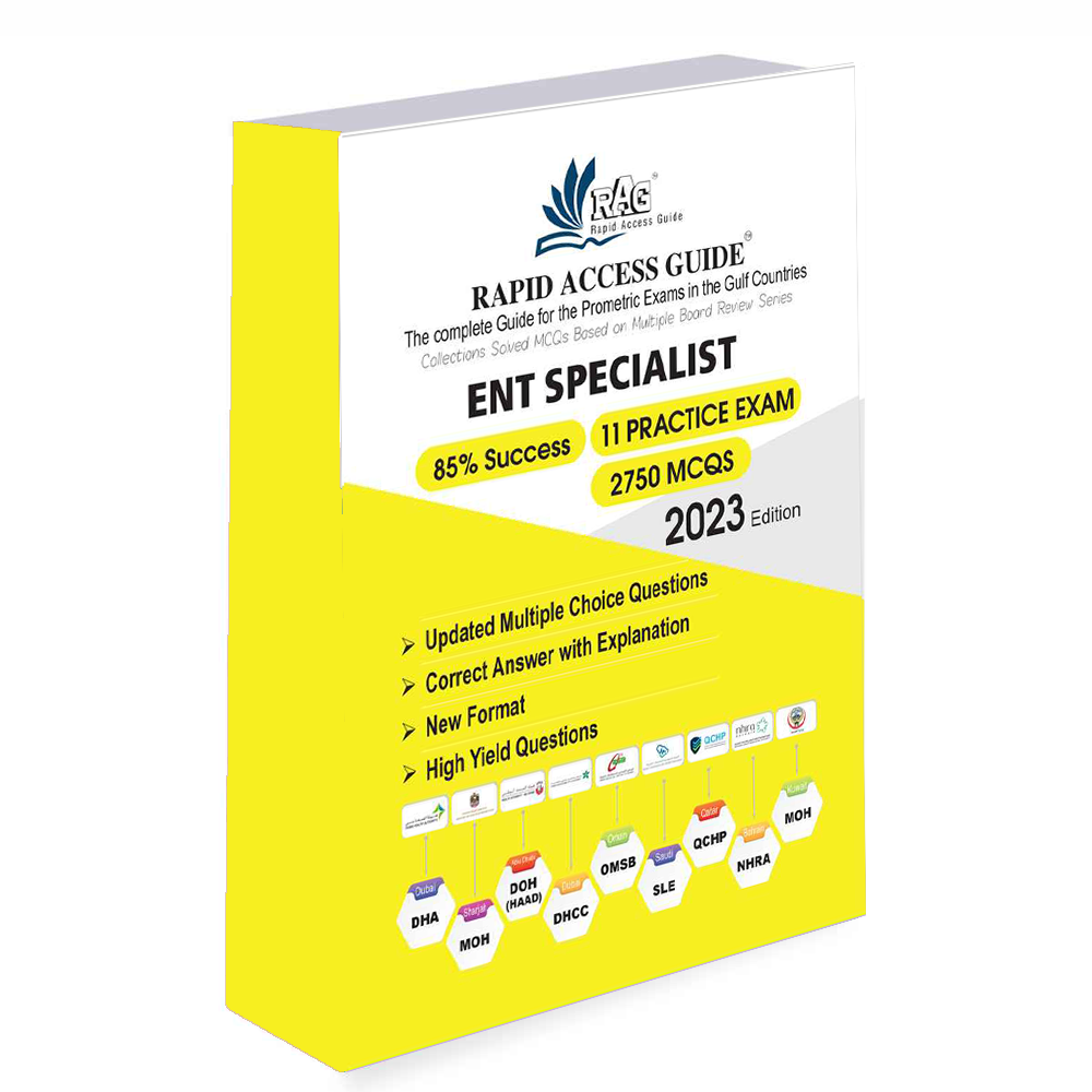 کتاب آزمون پرومتریک گوش و حلق و بینی ENT SPECIALIST BOOK | PROMETRIC EXAM QUESTIONS – ۲۰۲۳