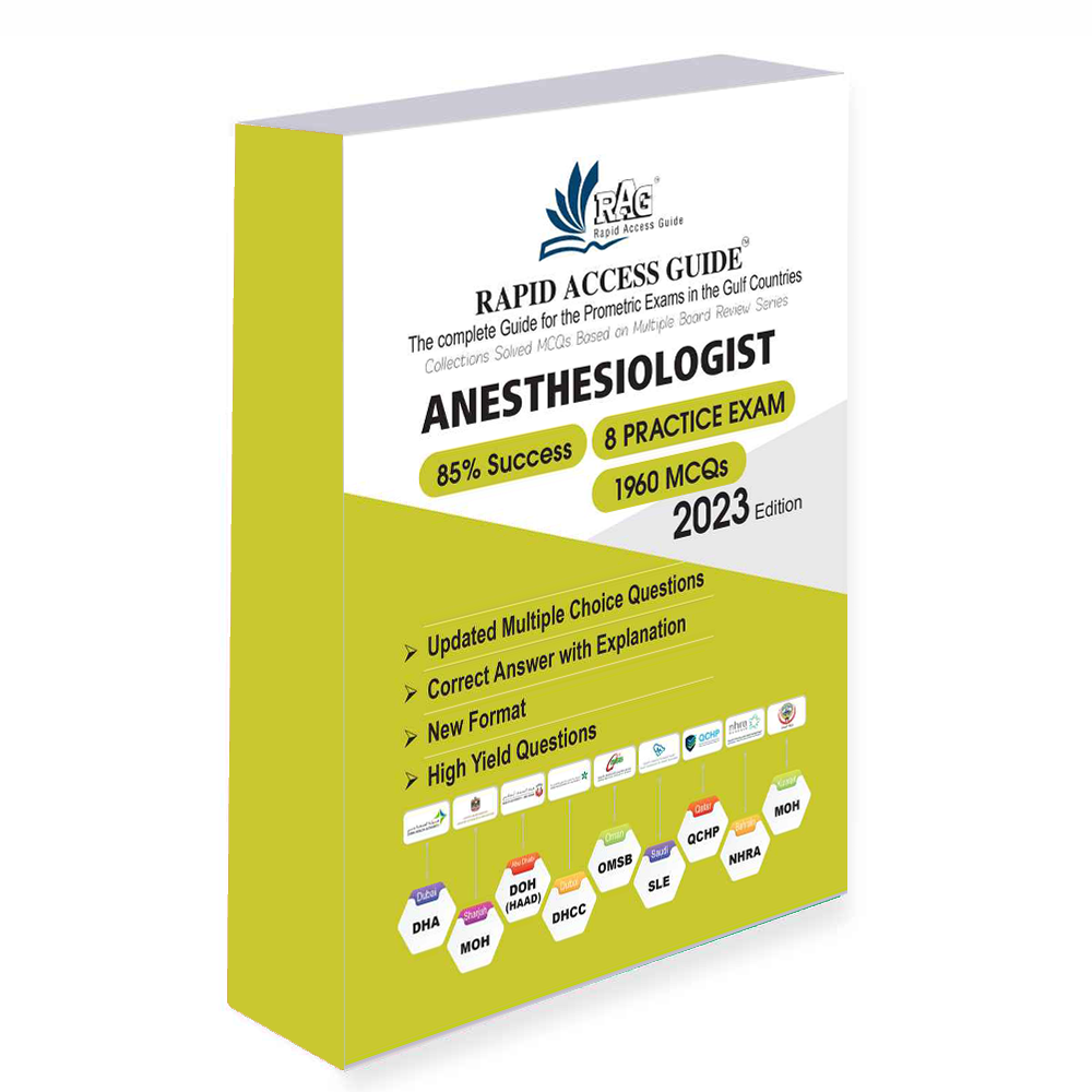 کتاب بیهوشی آزمون پرومتریک ANESTHESIOLOGIST BOOK | PROMETRIC MCQ QUESTIONS – ۲۰۲۳